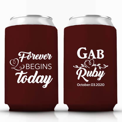 Custom Wedding Can Coolers (ay)