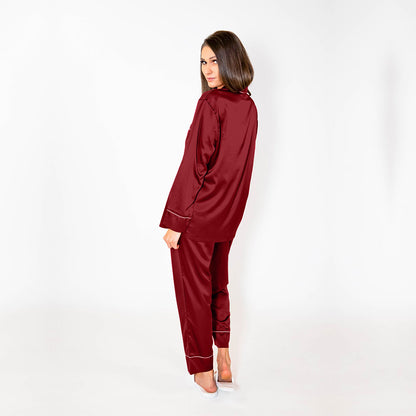 Pajama Pant Set - Crimson