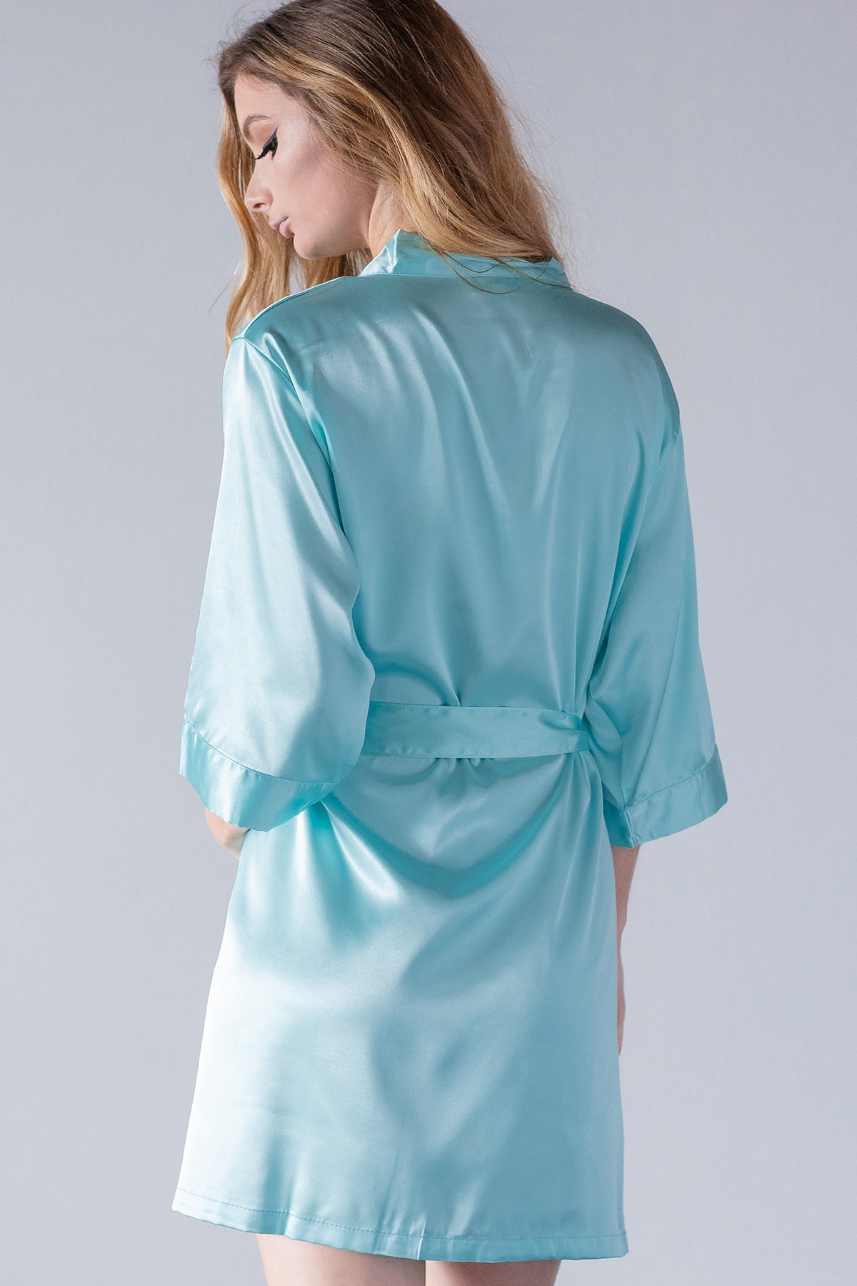 Robin's Egg Blue Satin on sale Pajamas