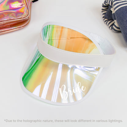 Holographic The Party and Bride Visors