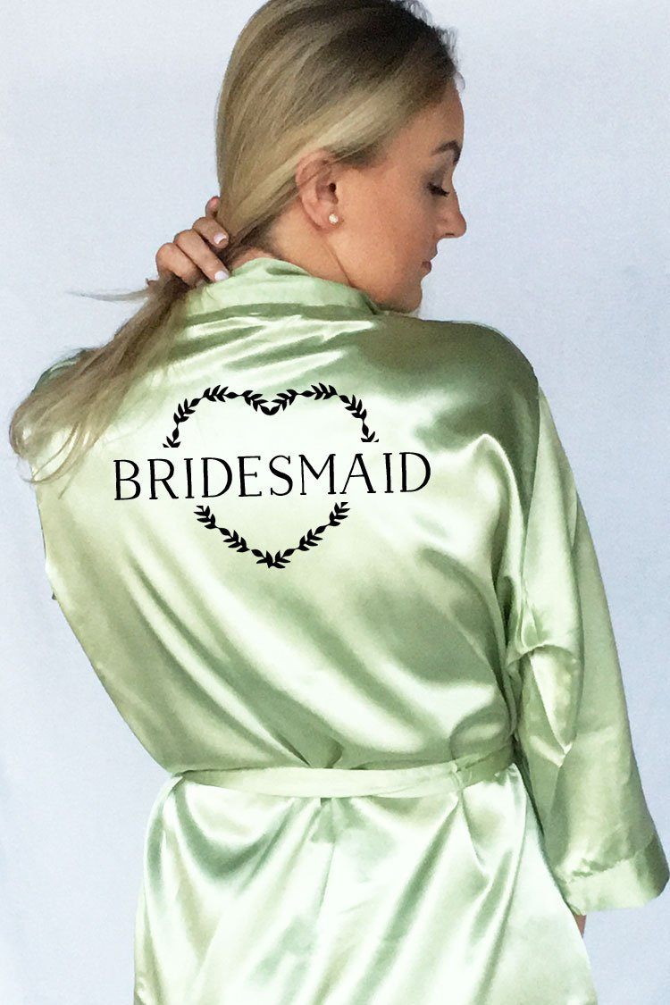 Heart Wreath Style - Bridesmaid Robe