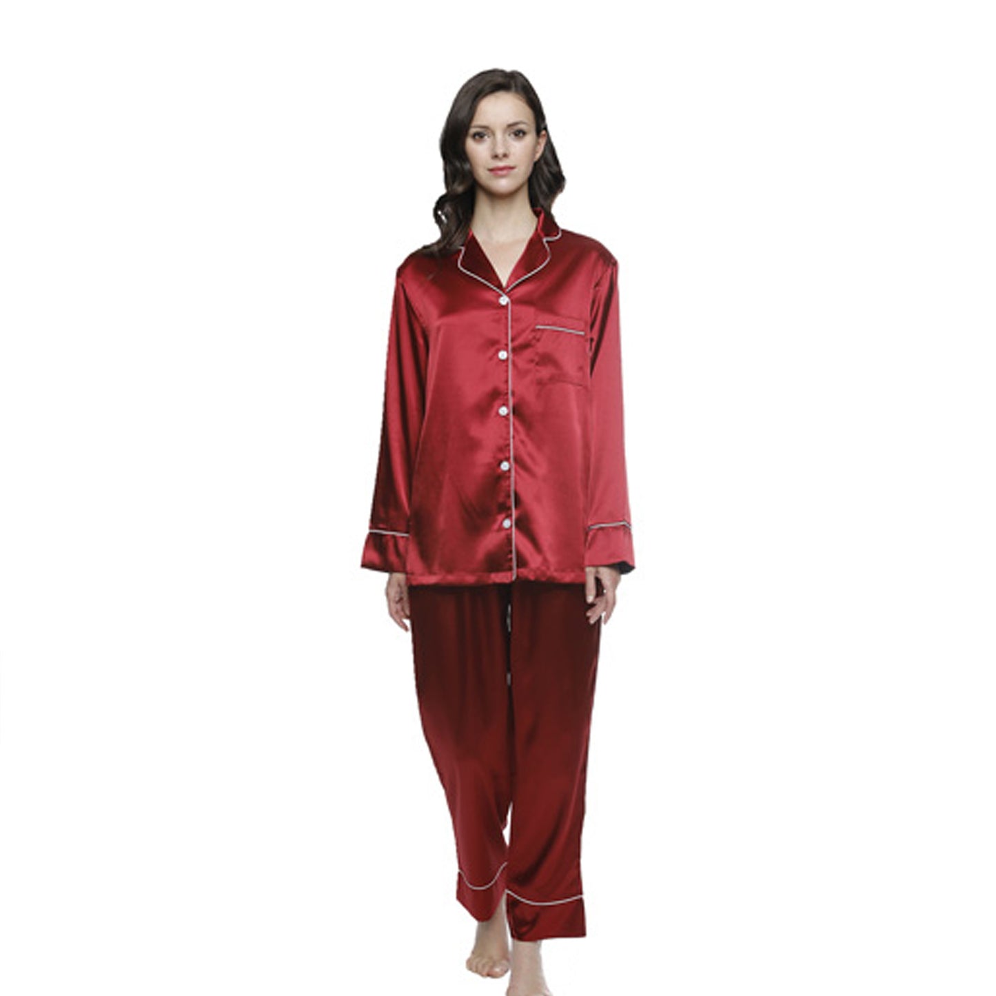 Pajama Pant Set - Crimson