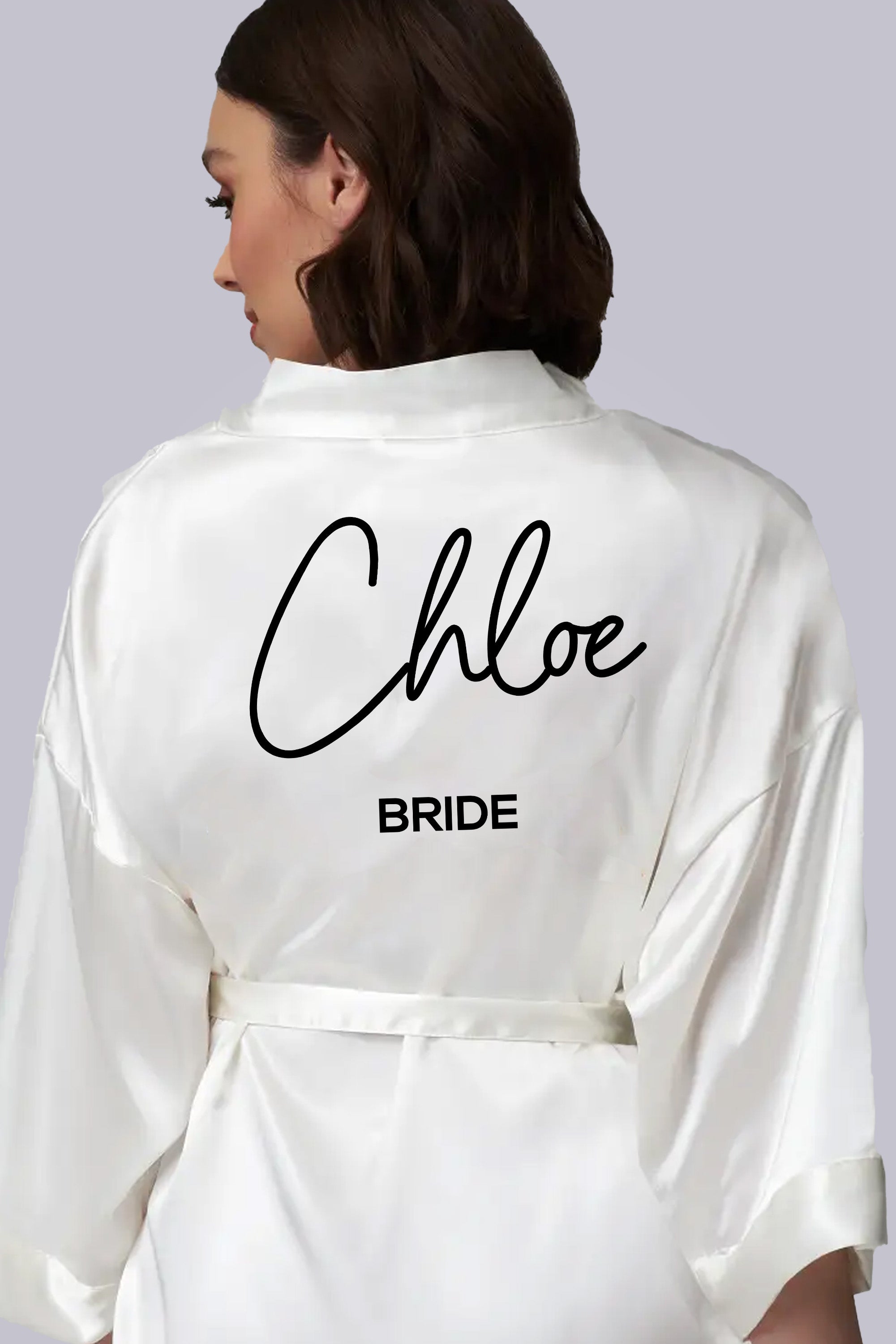 Bridal Templates - Custom Name Bridal Satin Robes