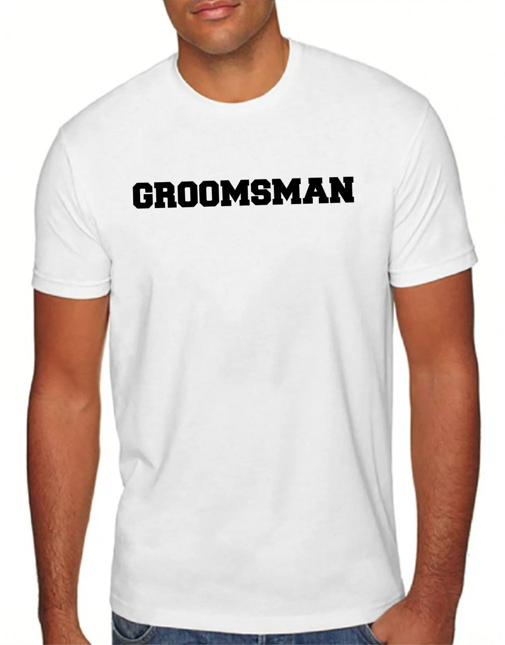 Groom, Groomsman, Best Man Crewneck Tee