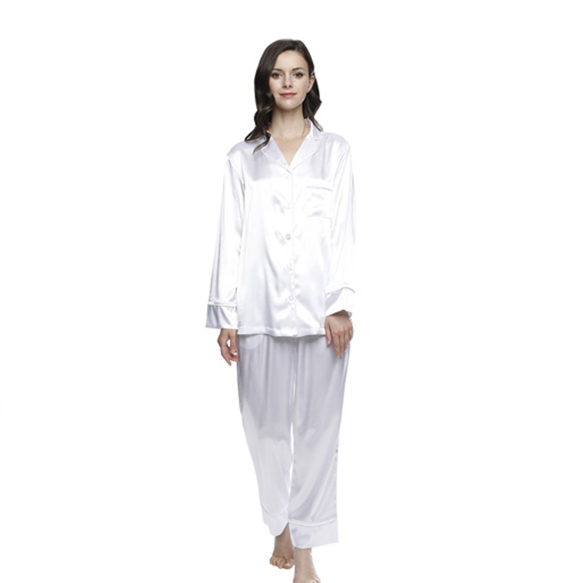 Pajama Pant Set - White