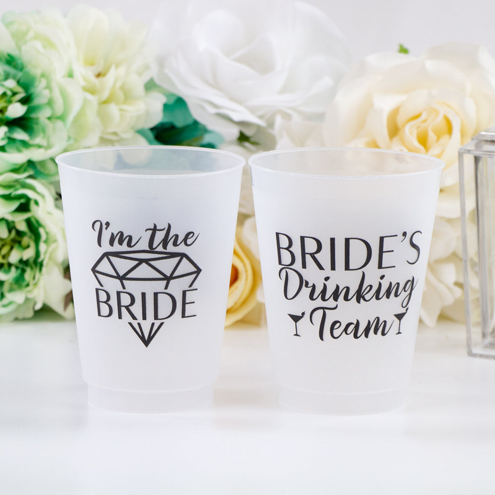 I'm The Bride, Bride's Drinking Team Frosted Cups