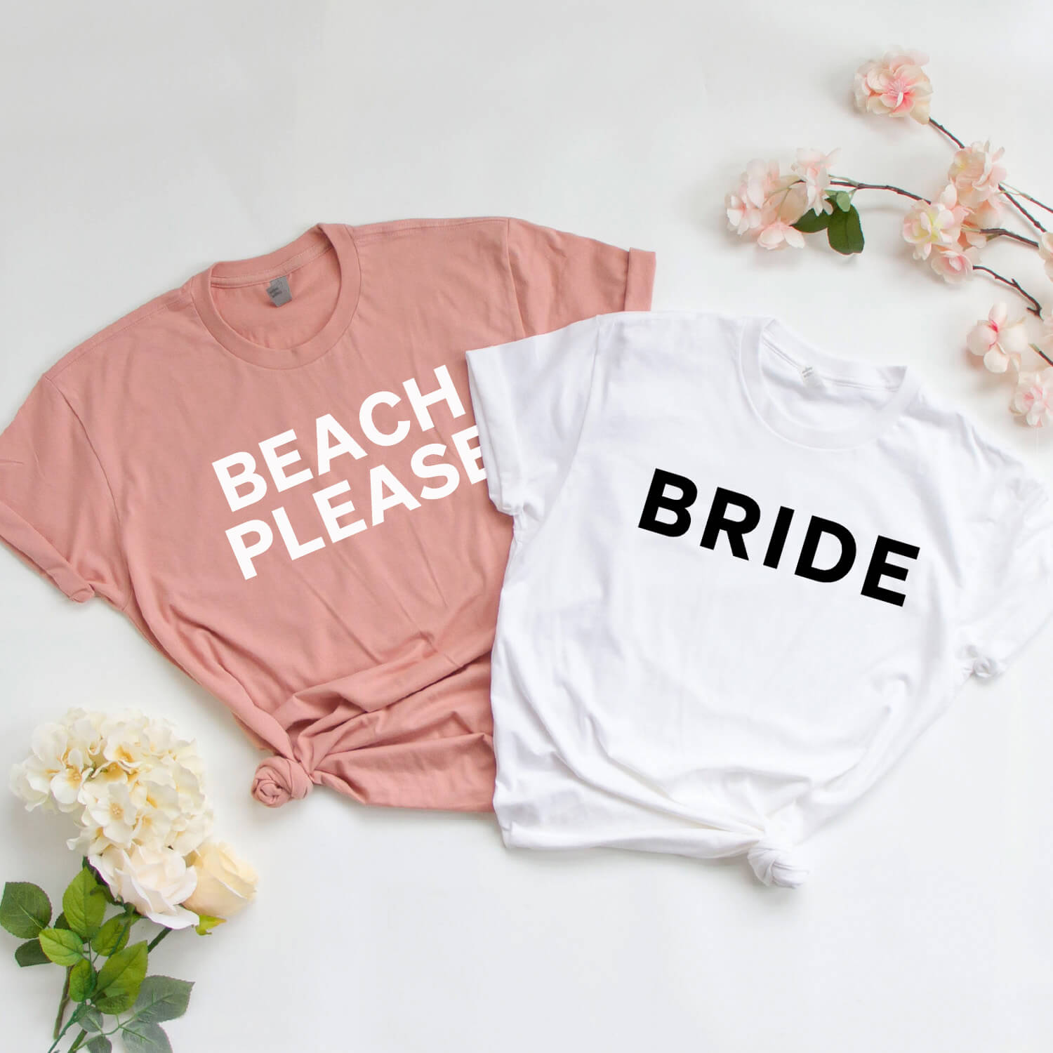 Beach Please, Bride Bachelorette Party Tees