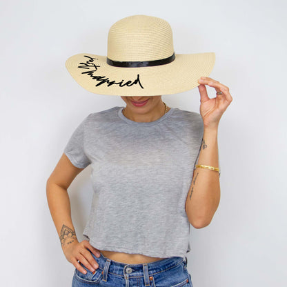 Just Married Floppy Hat
