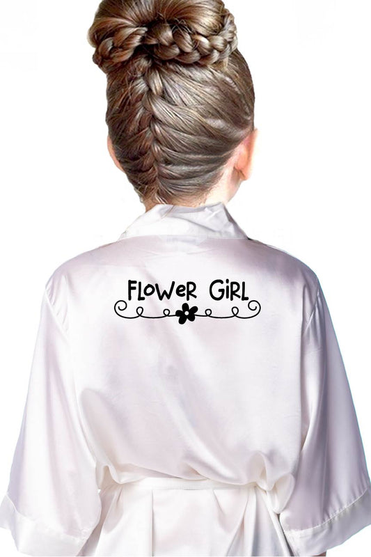 Doodle Style - Kids Flower Girl Robe