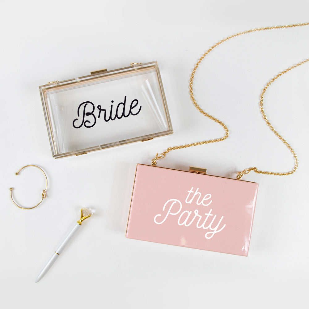 Bride/The Party Acrylic Bag Wedding Gift