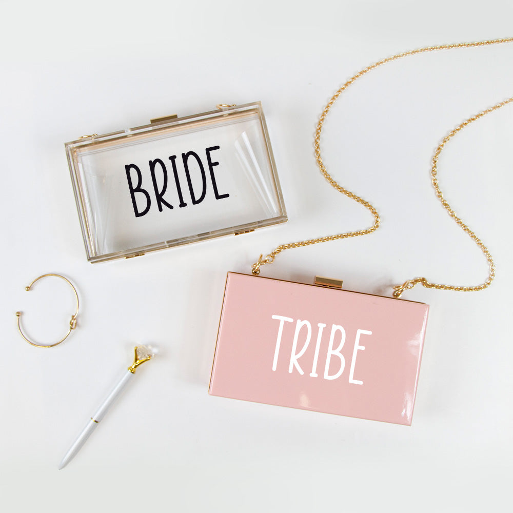 Bride, Tribe Acrylic Box Clutch Gift