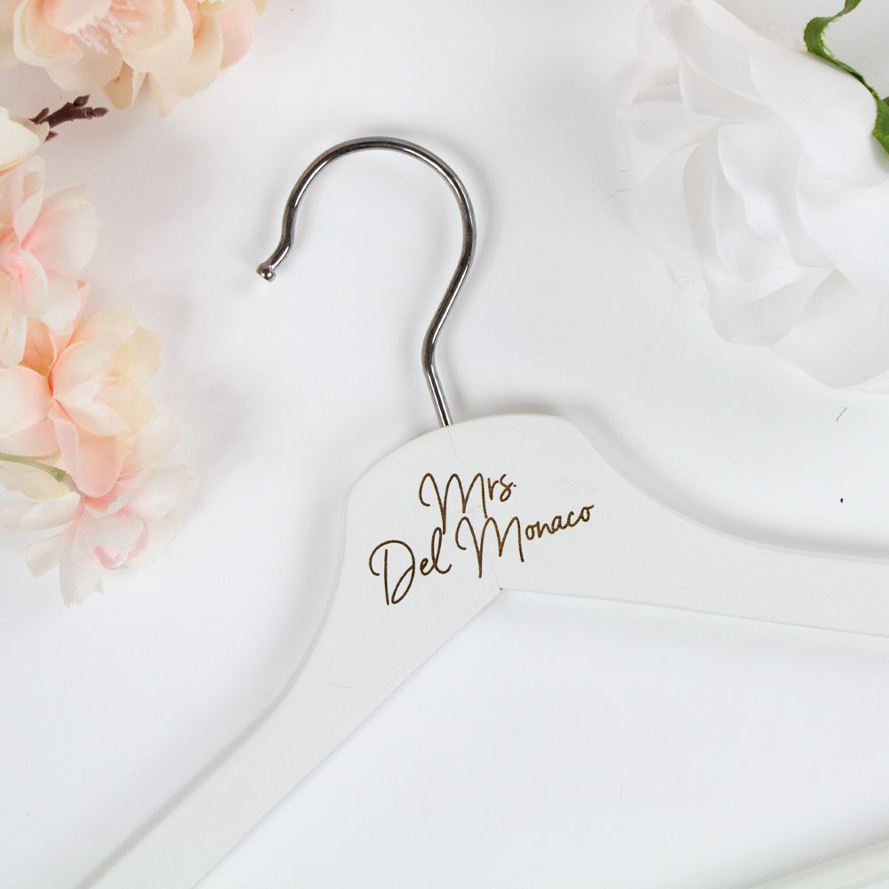Personalized Name Engraved Wooden Hanger Gift