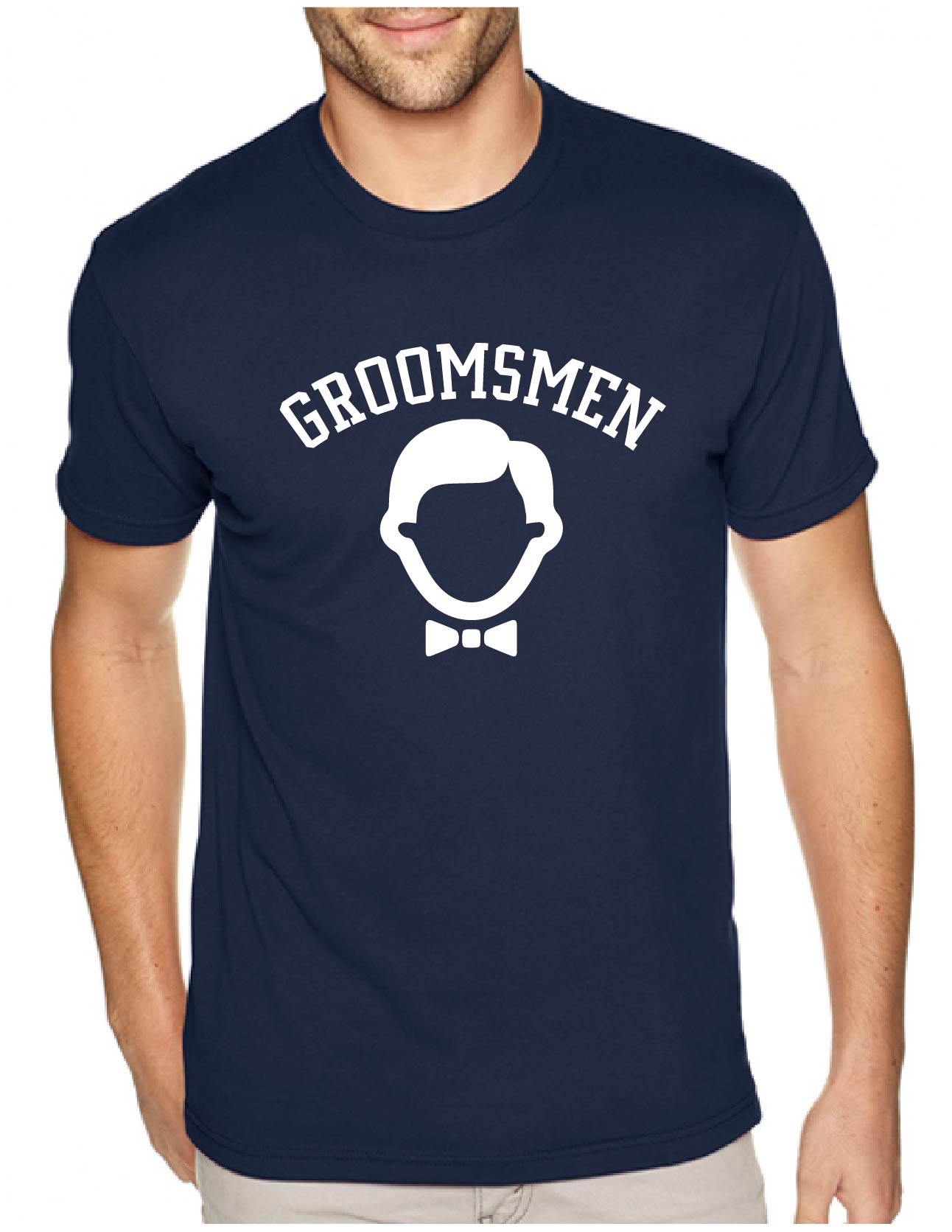 Groomsmen Bow Tie Style Men's Tee (340)