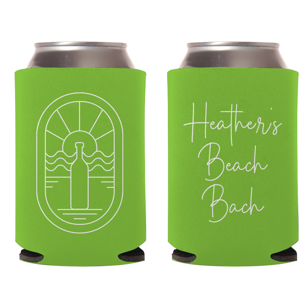 Beach Bach Can Coolers