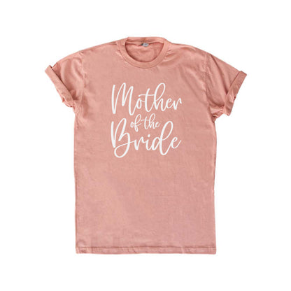 Mother of the Groom/Bride T-Shirts in Cursive