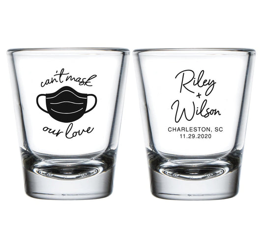 Can't Mask Our Love Wedding Shot Glasses (11)