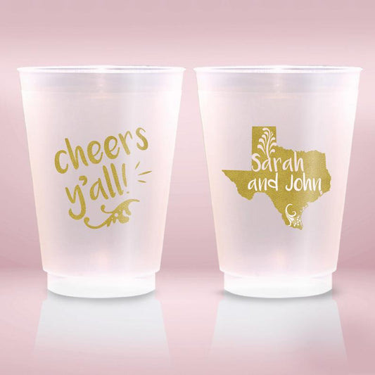 Cheers Y'All Frosted Cup (180)