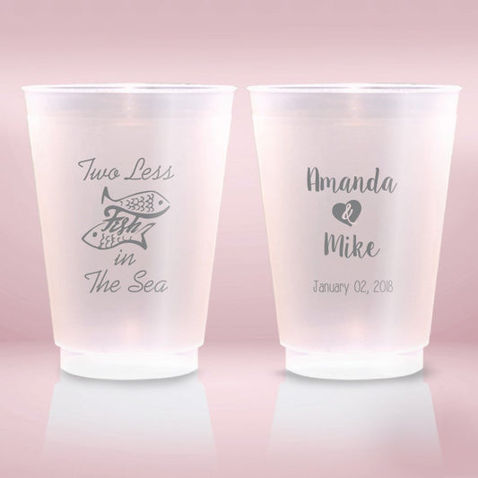 Two Less Fish In The Sea Wedding Favor Cups (SFD-007-2)