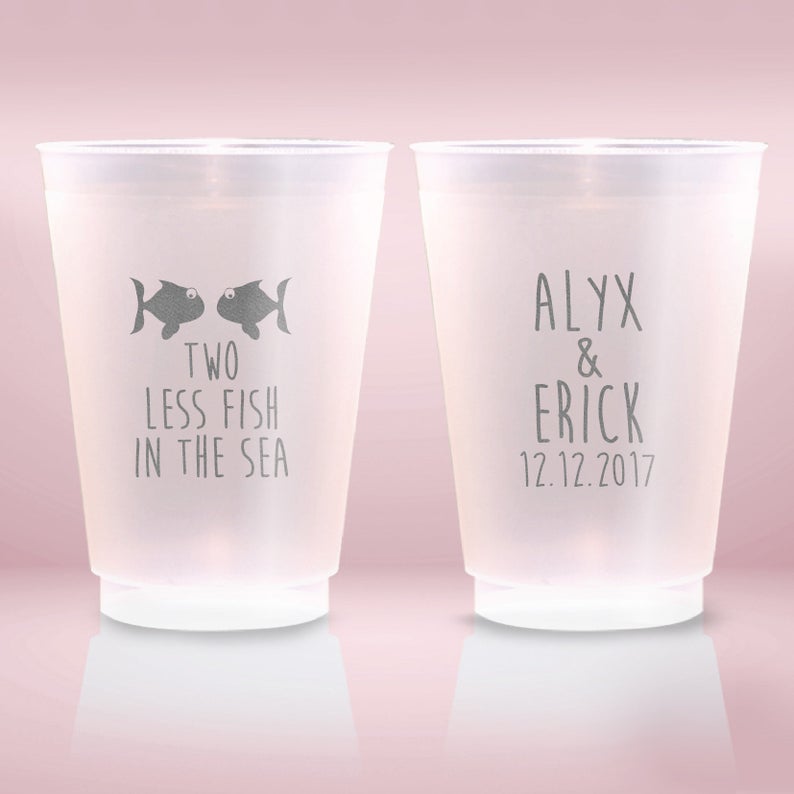 Two Less Fish In The Sea Wedding Favor Cups (21)