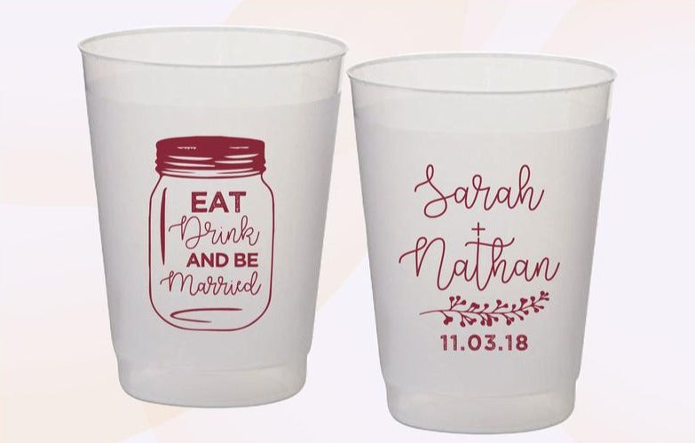 Eat Drink And Be Married Wedding Cups (24)