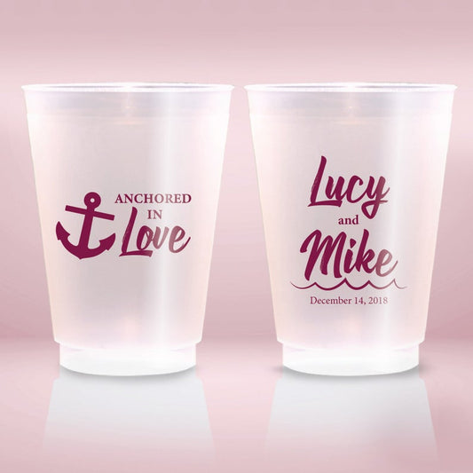 Anchored In Love Wedding Cups (212)