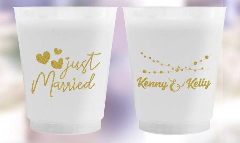Anniversary Frosted Cups (Yellow)