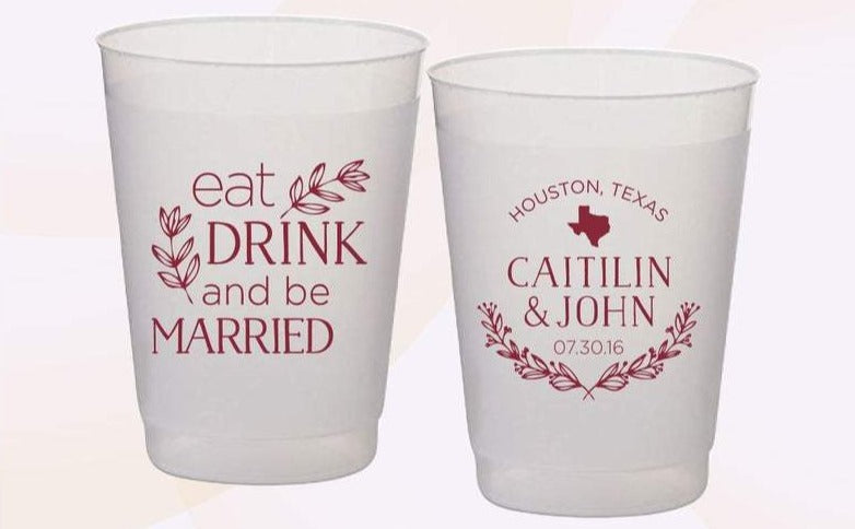 Eat Drink And Be Married Wedding Cups (11)