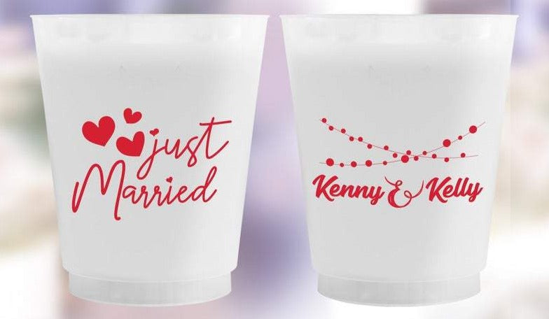 Anniversary Frosted Cups (Red)