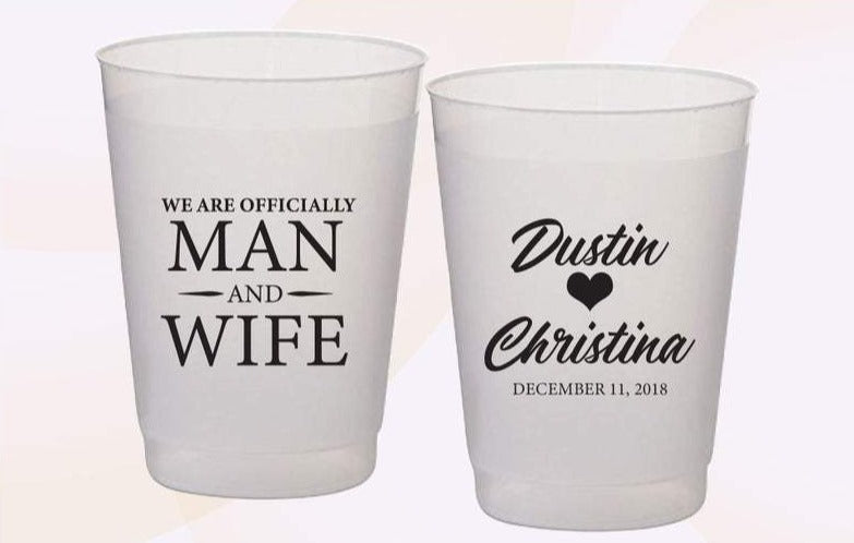 Man & Wife Wedding Cups (224)