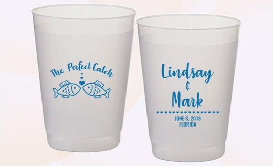 Beach Wedding Frosted Cup (183)