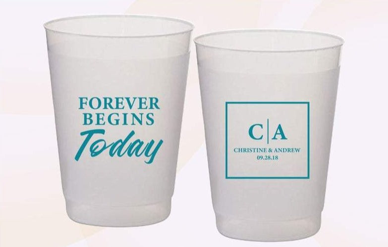 Forever Wedding Frosted Cup (220)