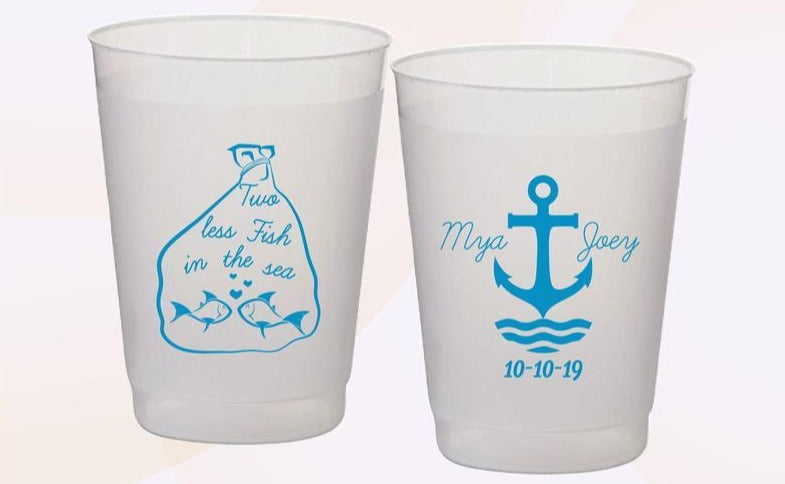 Two Less Fish In The Sea Wedding Cups (149)