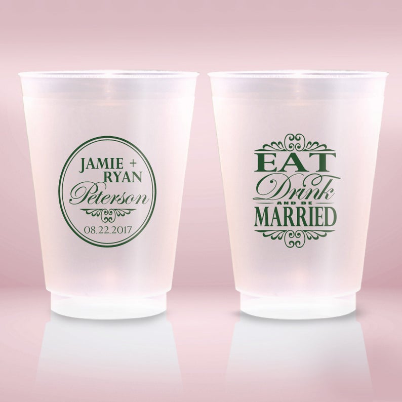 Eat Drink And Be Married Wedding Cups (79)