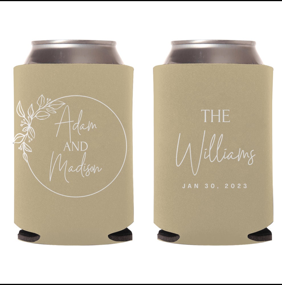 Personalized Wedding Can Cooler (139)