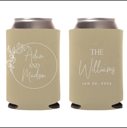 Personalized Wedding Can Cooler (139)