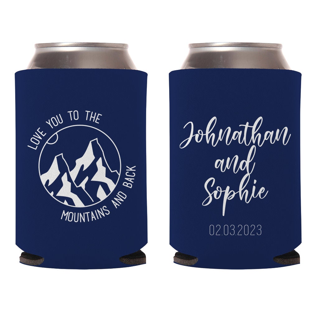 Love You To The Mountains And Back Wedding Can Coolers (183)
