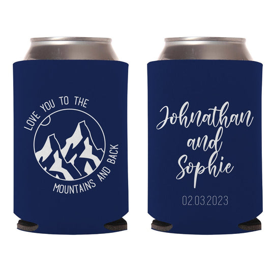 Love You To The Mountains And Back Wedding Can Coolers (183)