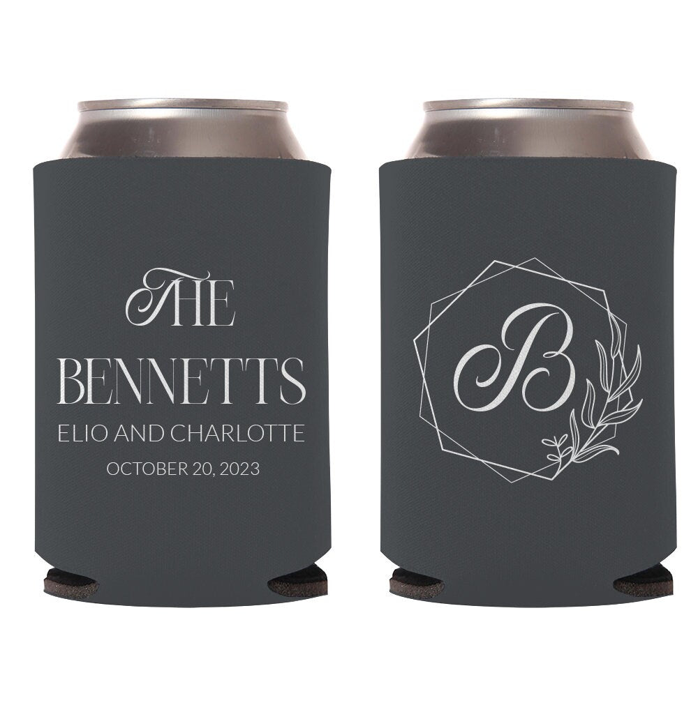 Minimalist Wedding Favor Can Cooler