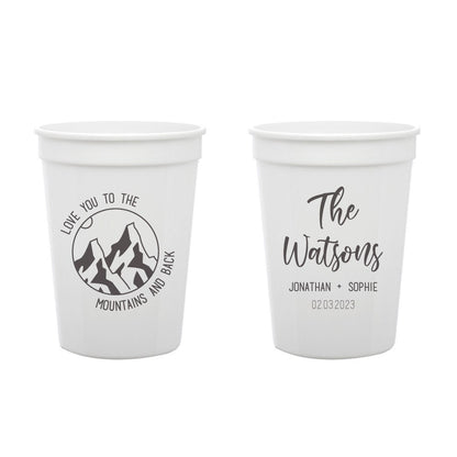 Love You To The Mountains and Back Wedding Stadium Cups (185)