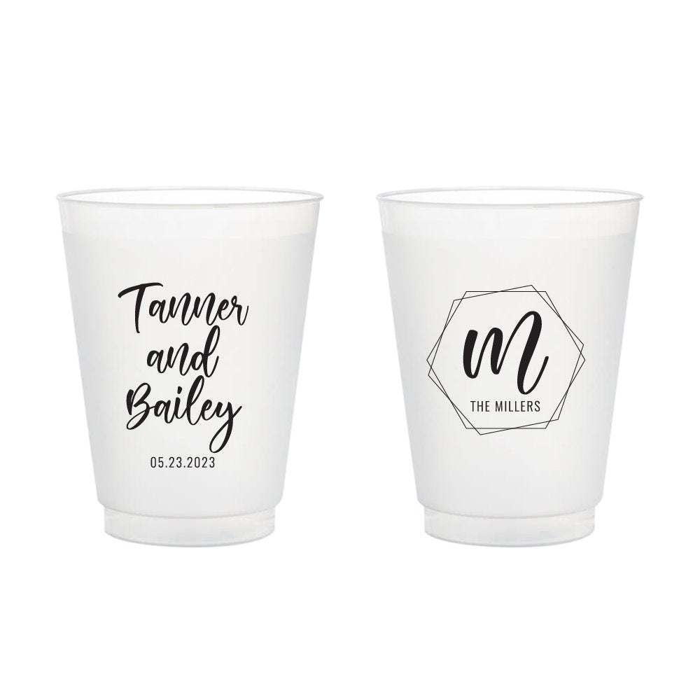 Custom Wedding Frosted Cups (151)