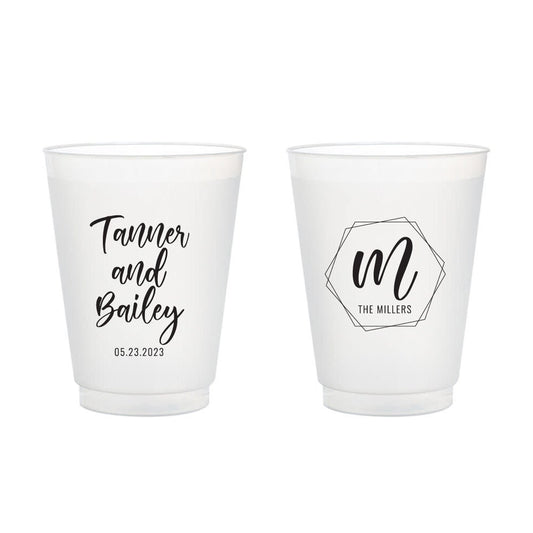 Custom Wedding Frosted Cups (151)