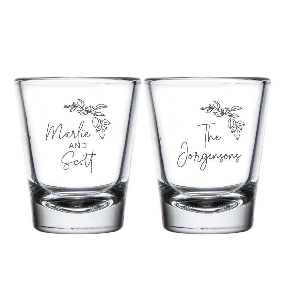 Personalized Wedding Shot Glass Favors (366)