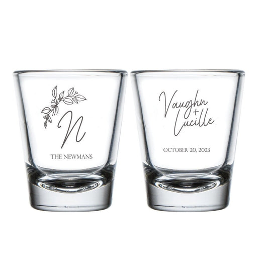 Personalized Wedding Shot Glasses Favors (371)