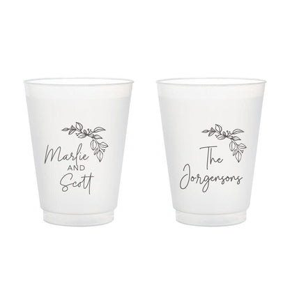 Personalized Wedding Plastic Cups Favors (366)