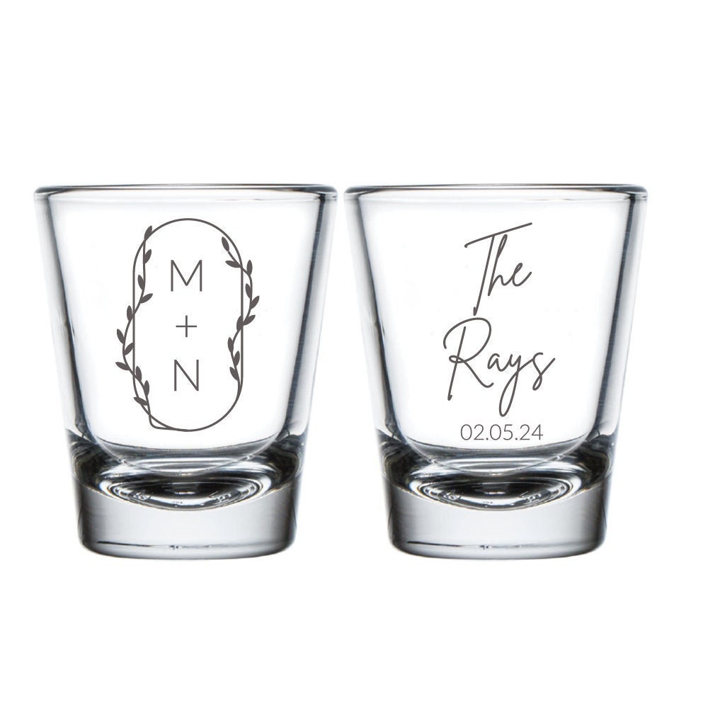 Custom 1.75oz Shot Glasses for Wedding (385)