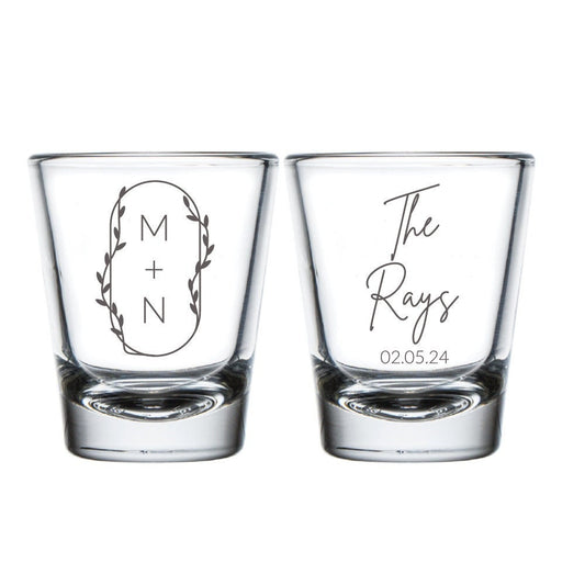 Custom 1.75oz Shot Glasses for Wedding (385)