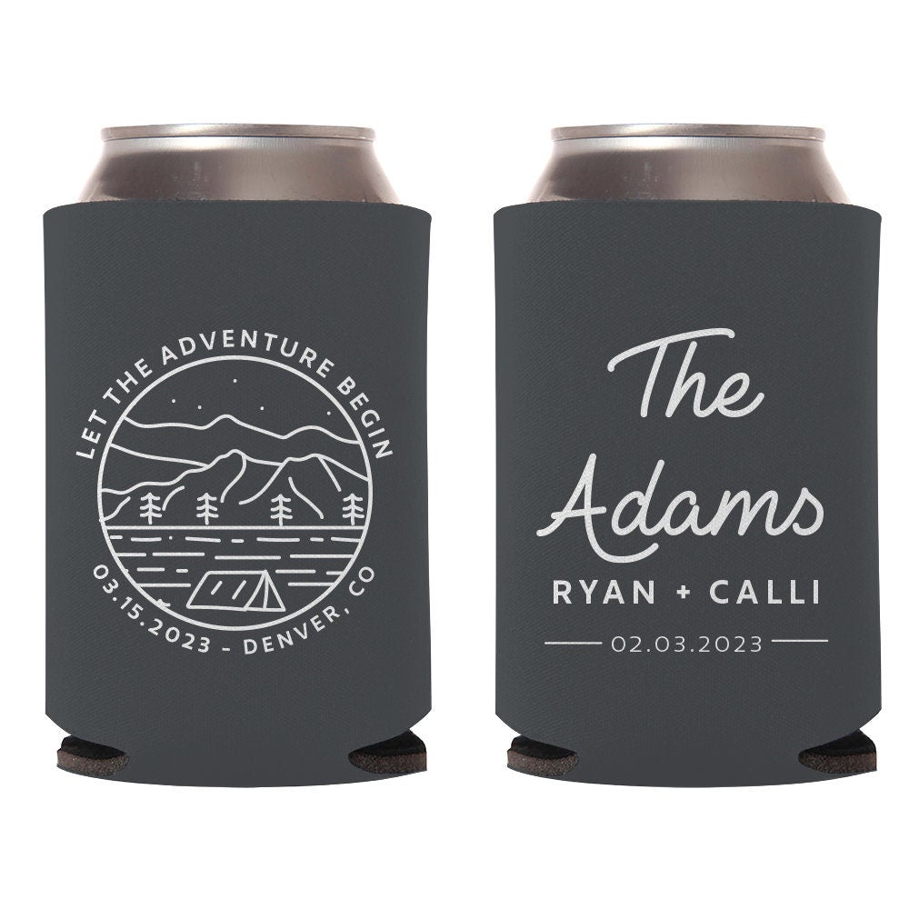 Let The Adventure Begin Wedding Can Cooler Favors (156)