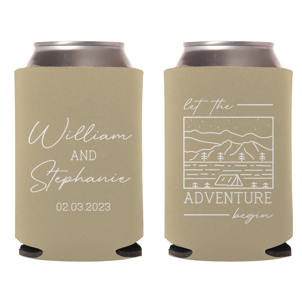 Let The Adventure Begin Wedding Can Coolers (89)