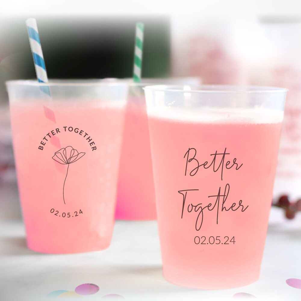 Better Together Wedding Frosted Cups (188)