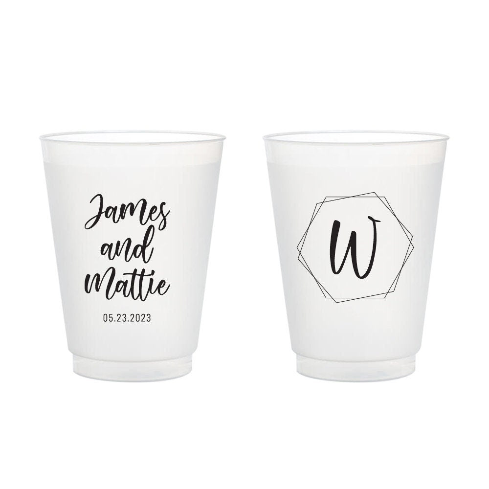 Custom Wedding Frosted Cups (152)